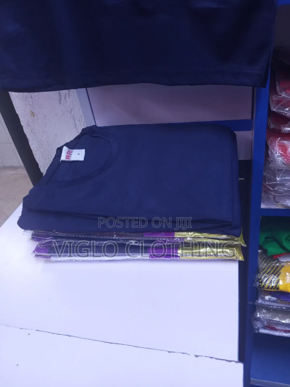 Imported Navy Blue Dry Fits Roundnecks Available