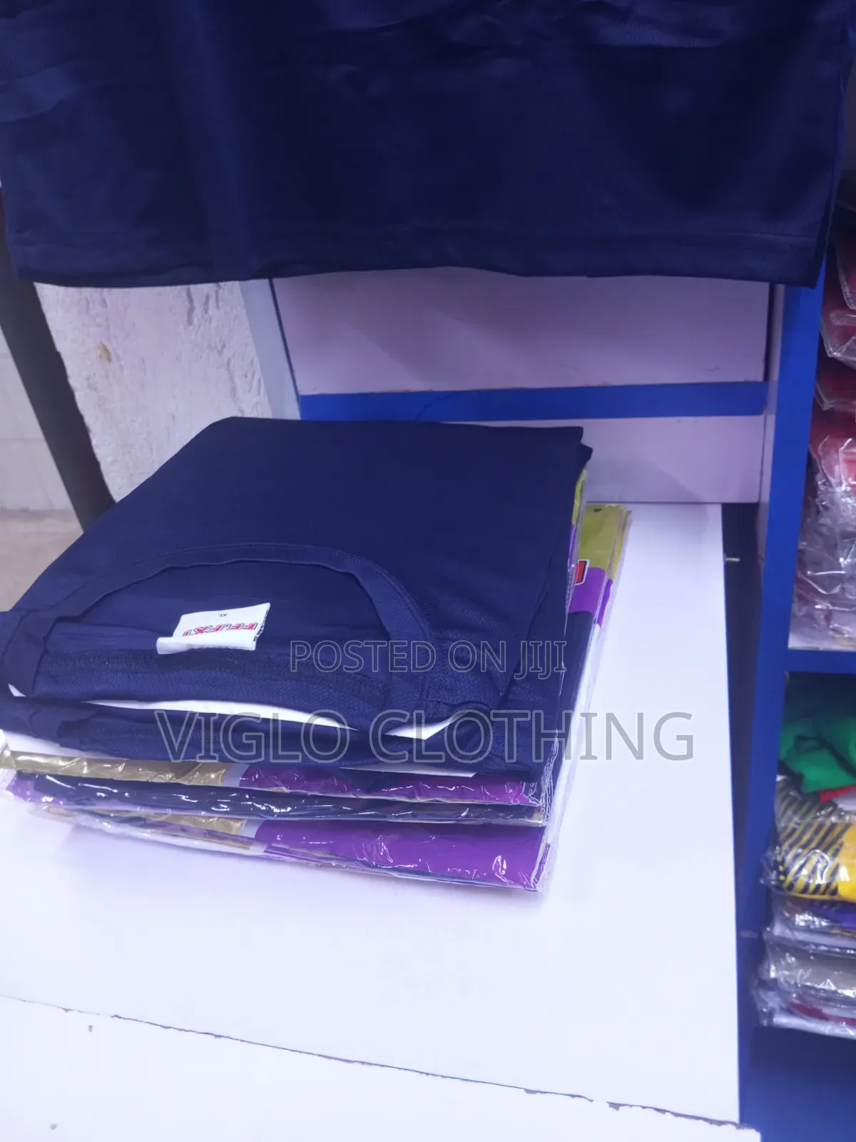 Imported Navy Blue Dry Fits Roundnecks Available