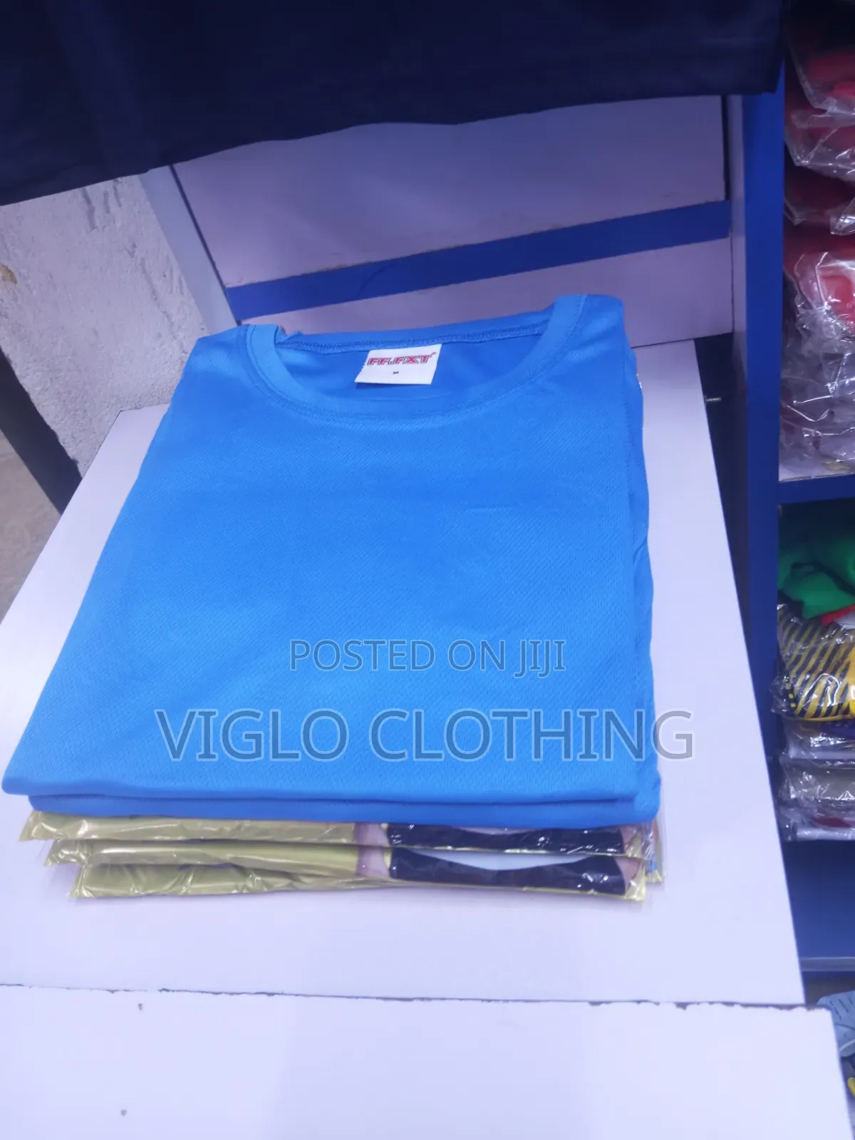 All Seasons Dryfits Lite Blue Round Necks Available