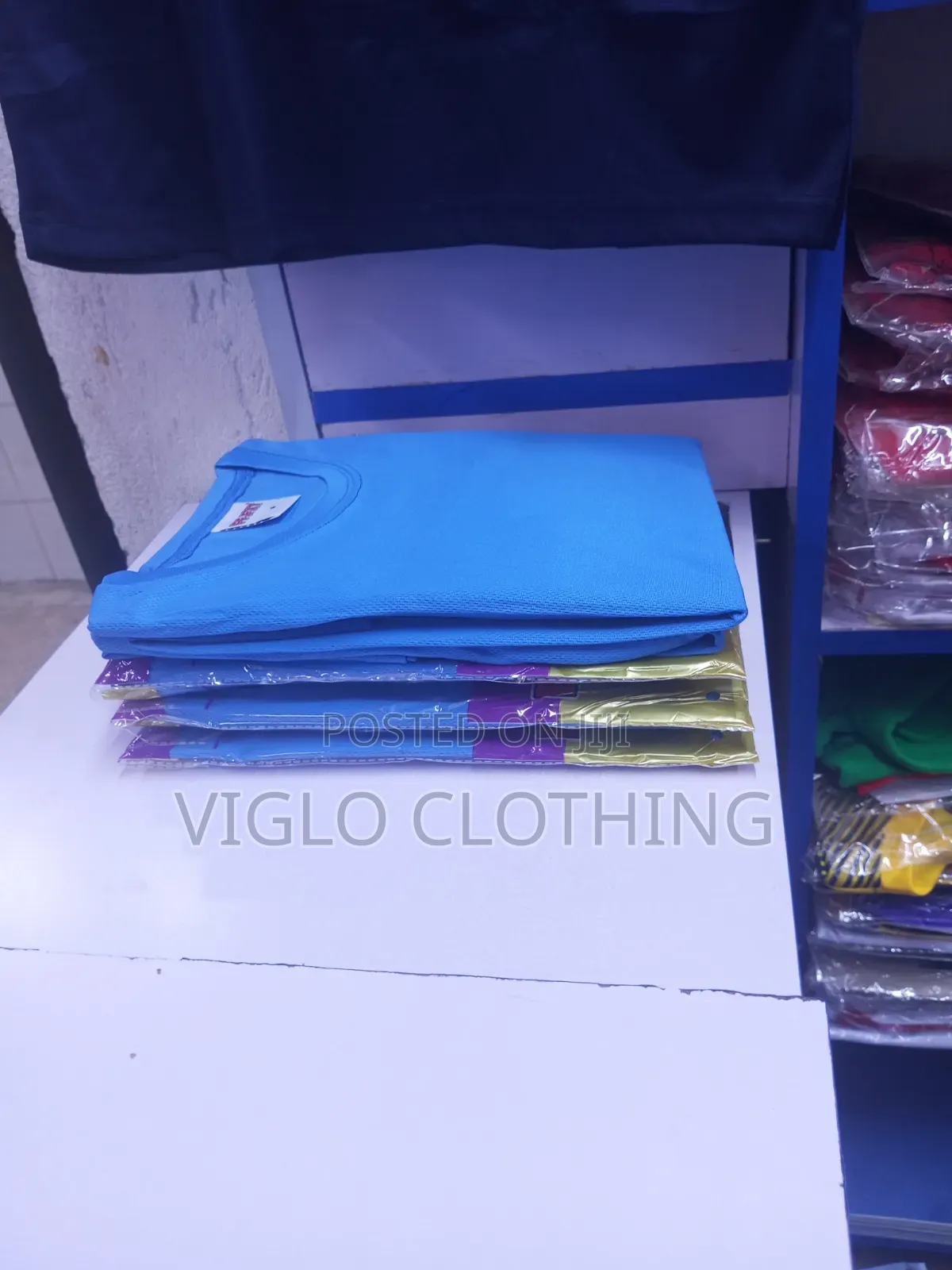 All Seasons Dryfits Lite Blue Round Necks Available