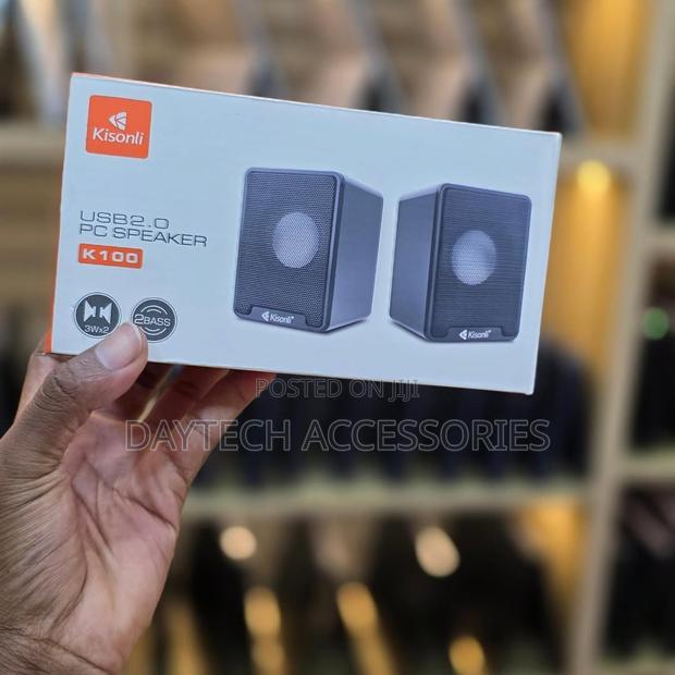 Kisonli K-100 Multimedia USB Small Speakers - Black - main view