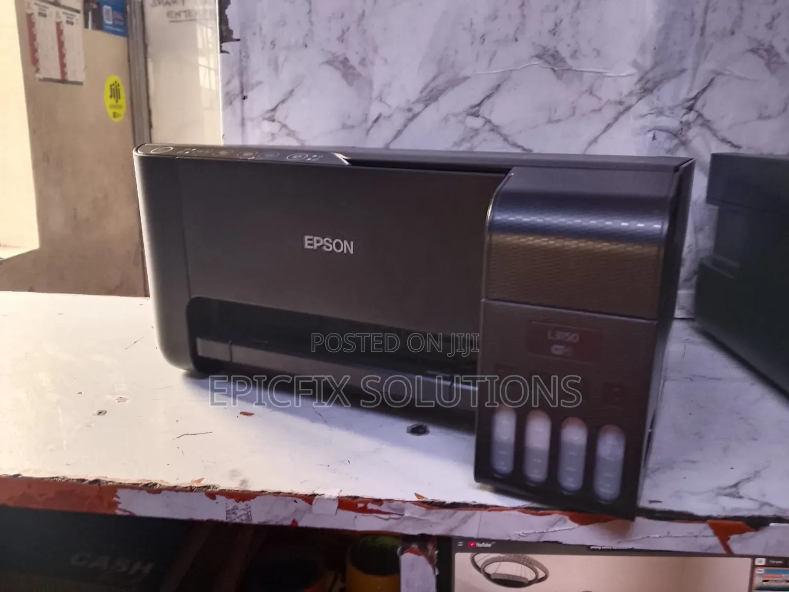 Slightly Used Epson Printer L3150 Wireless, Print,scan and Copy