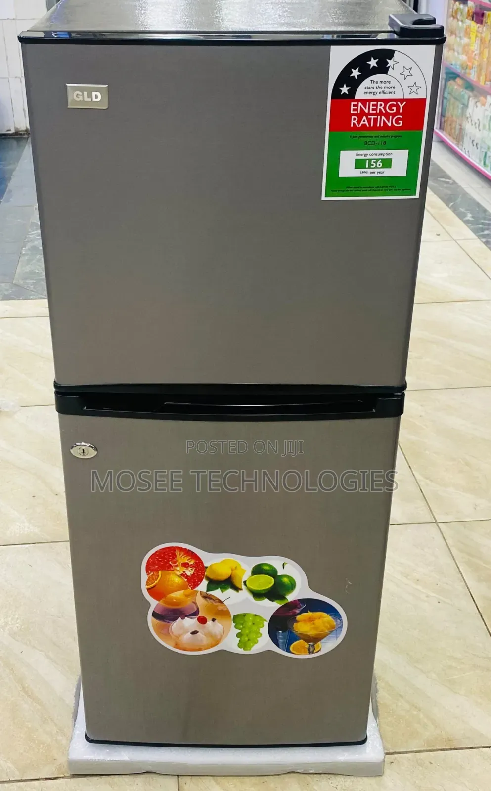 GLD 118L Compact Double Door Fridge