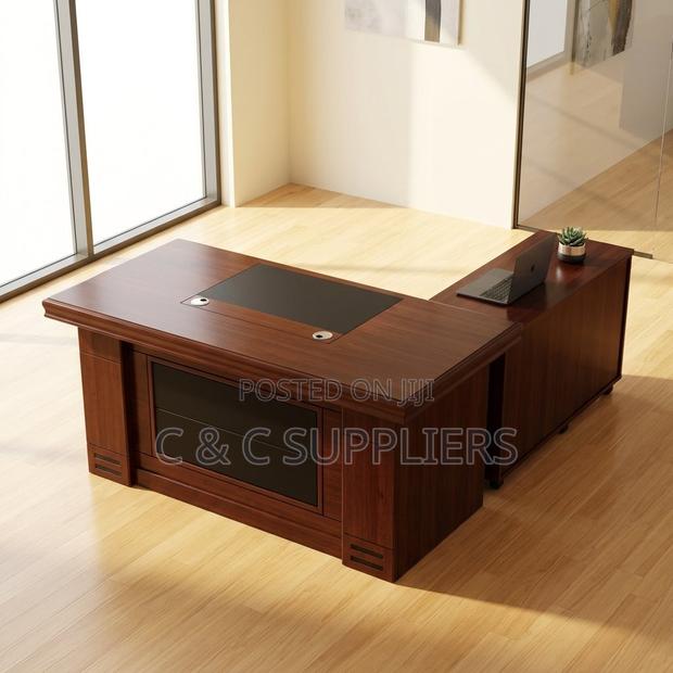 Executive Mahogany Study Table-140cm - thumbnail 2