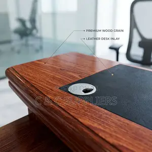 Executive Mahogany Study Table-140cm