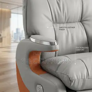 Leather Manager's Footrest Char