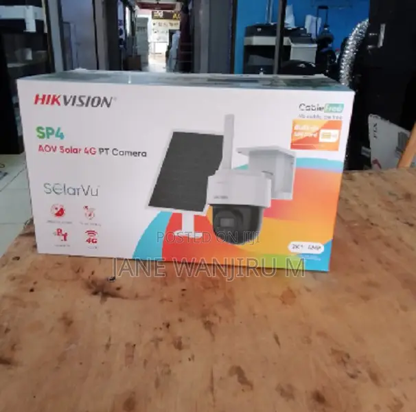 Smart Hikvision 8MP 4G CCTV Camera With Solar Panel