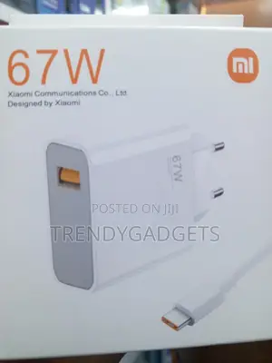 Original Xiaomi 67W Fast Charging Adapter With Type-C Cable