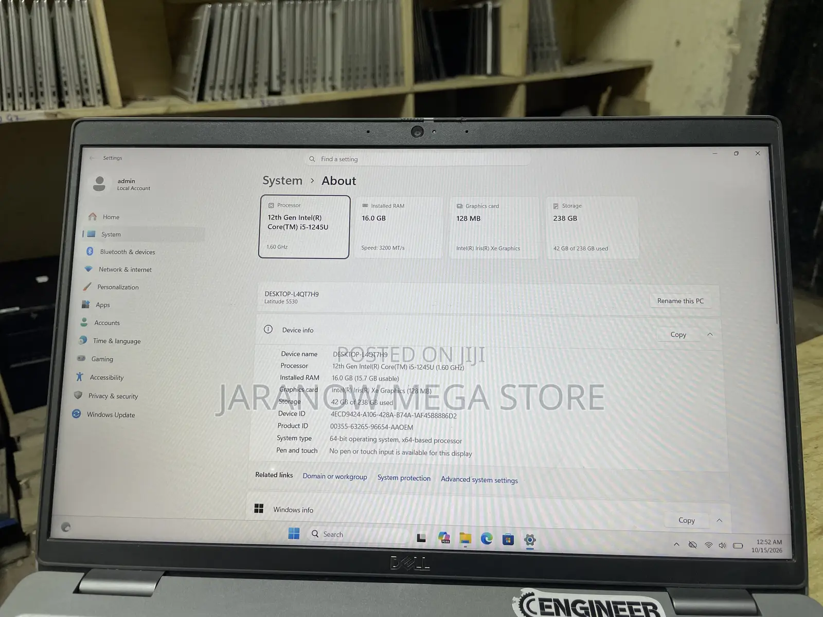 Laptop Dell Latitude 5530 16GB Intel Core i5 SSD 256GB