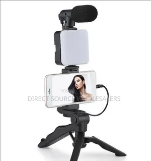 Mobile Phone Video Making Kit With Light, Mic & Stand