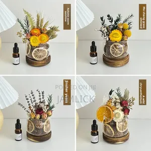 Dried Flower Aromatherapy Diffuser With Essential Oil & Potpourri - Pl