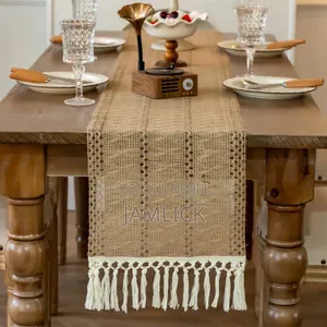 Bohemian Table Runner With Tassels 30×250cm - Pl