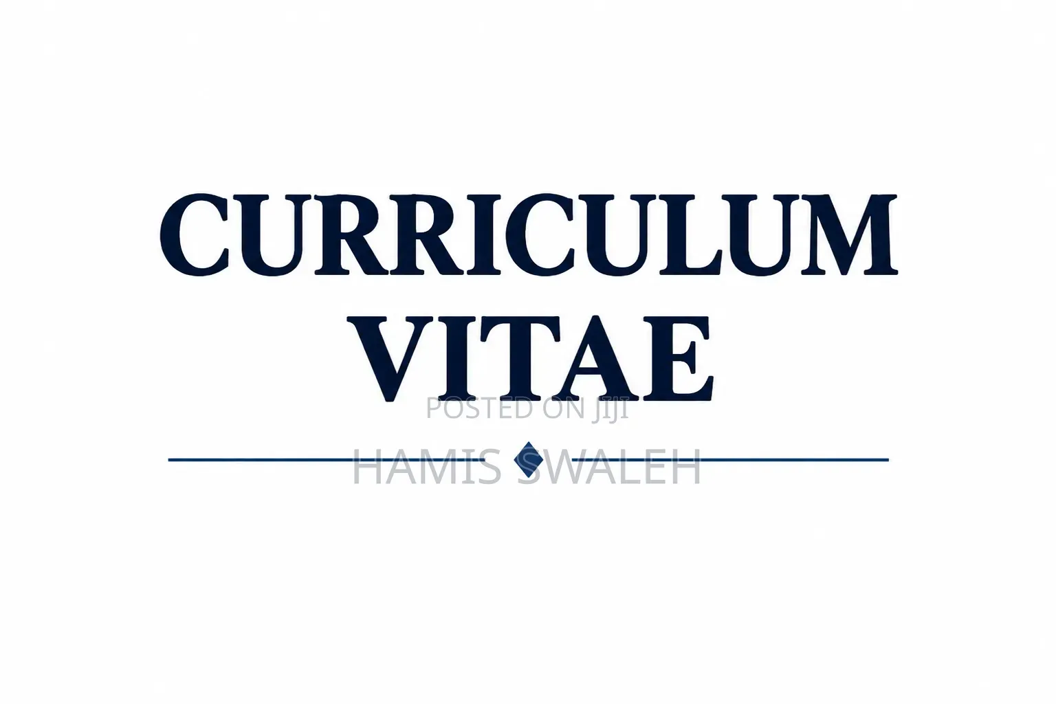 My Curriculum Vitae