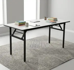 Office Table : 1600MM Foldable White Table