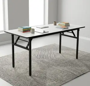 Office Table : 1600MM Foldable White Table