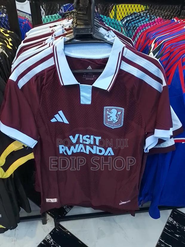 Quality Aston Villa Home Jersey Player Version - main view