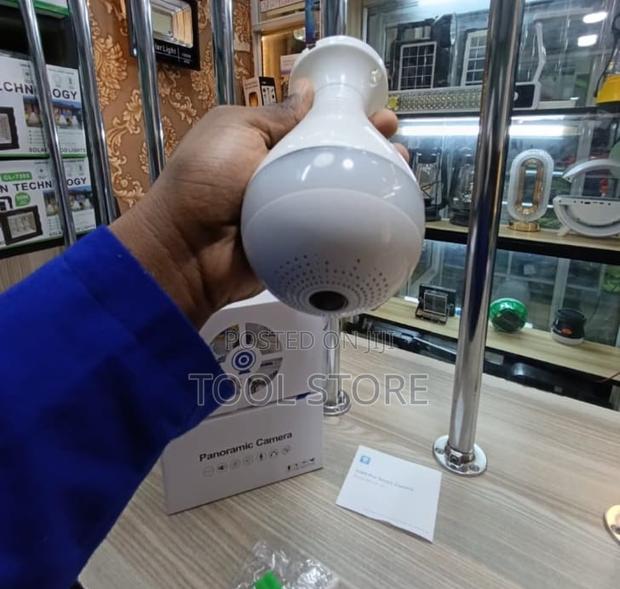 Panoramic Bulb-Style Security Camera/Compact Surveillance Camera - main view