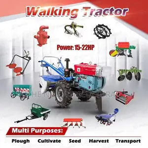 Local Kenya Stock Power Tiller Walk-Behind Farm Tractor