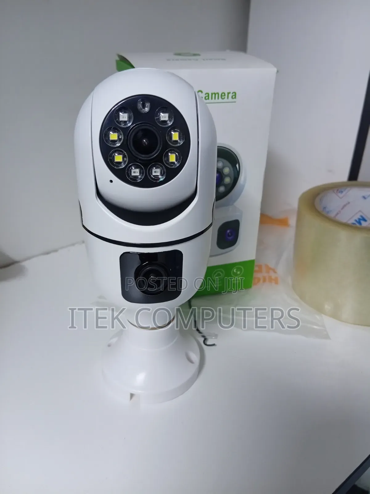 V380 Dual Lens Bulb Camera for Offices and Small Business Security