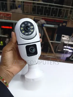 V380 Dual Lens Bulb Camera for Monitoring Entrances and Hallways