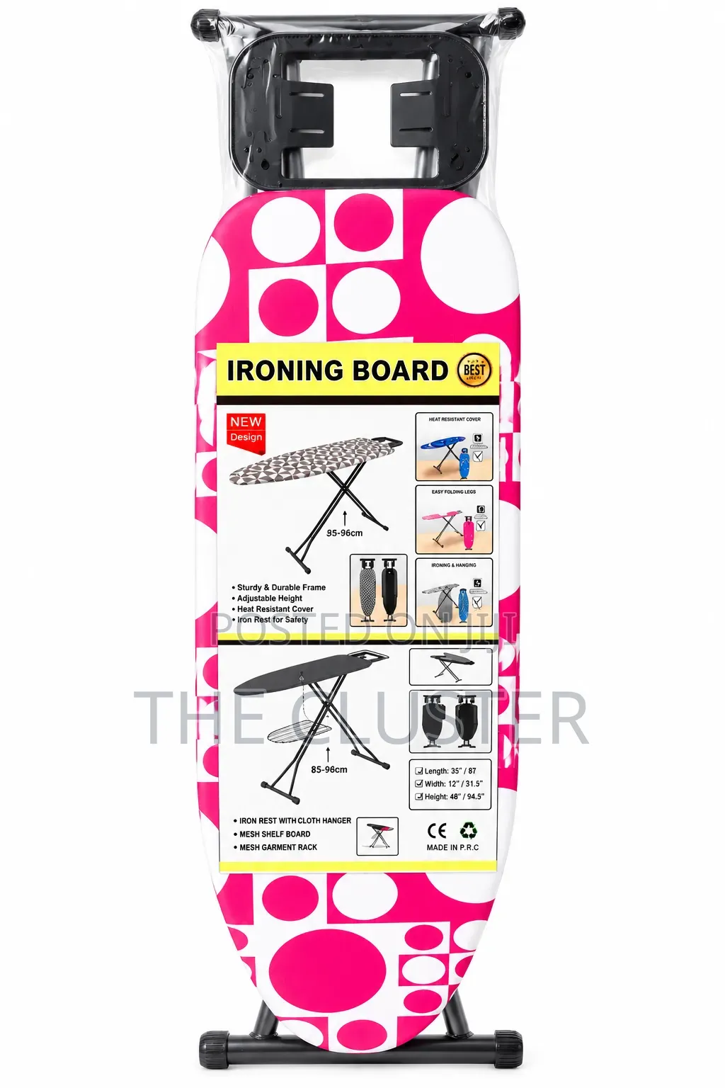 Metallic Ironing Board 101cm