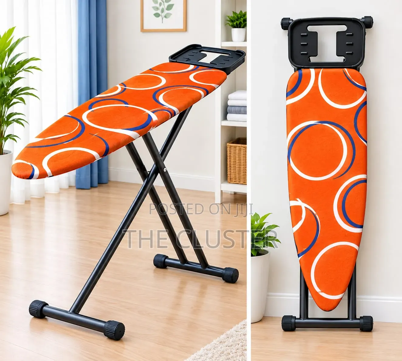 Height 78cm, Length 110cm Metallic Ironing Board