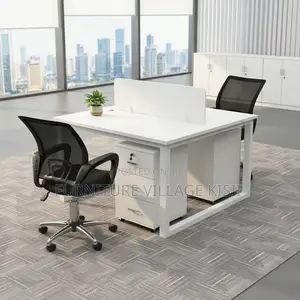 2-Way Modular Office Workstation (White)