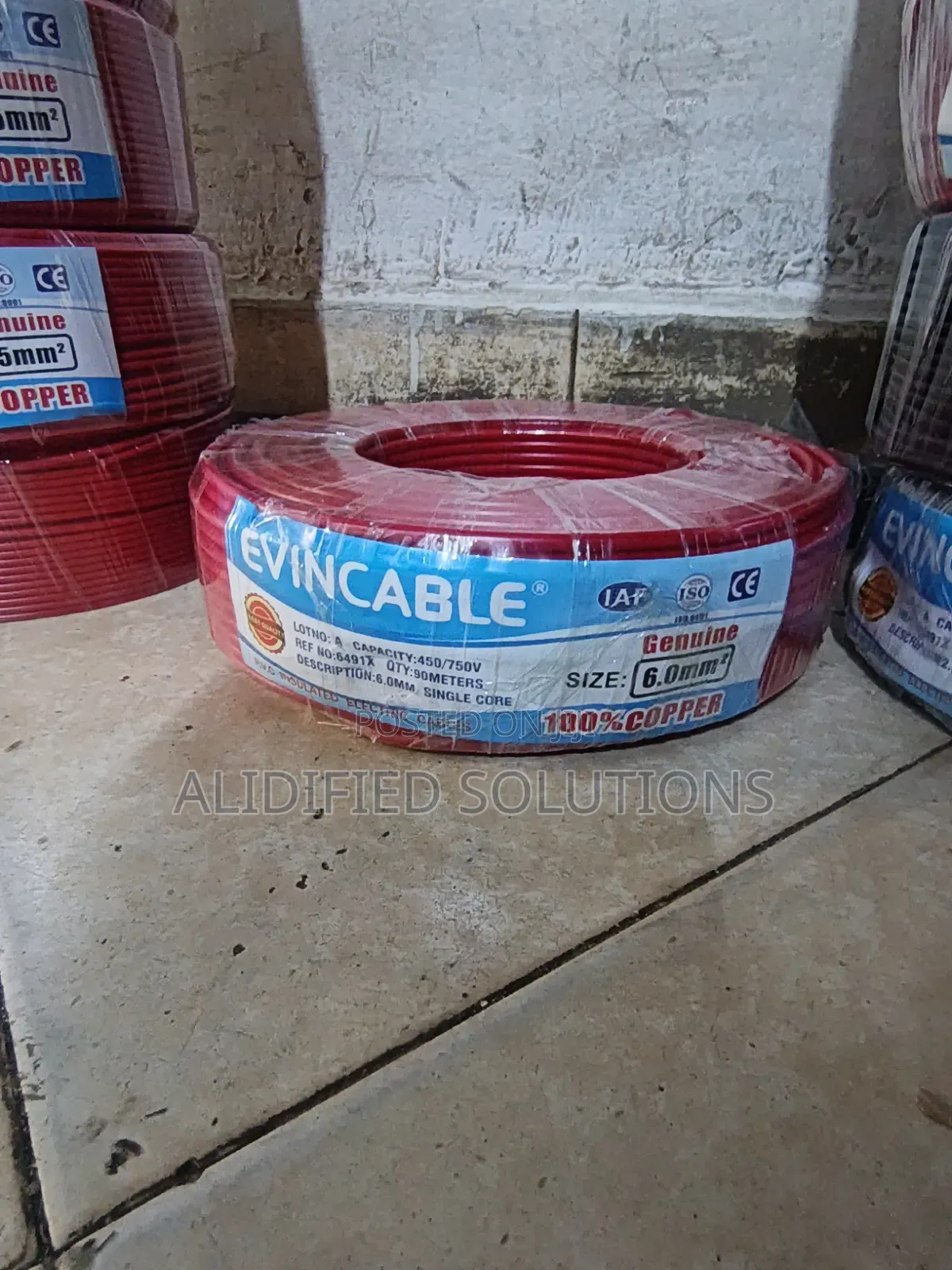 Original Evin Cable 6.0mm Single Cable