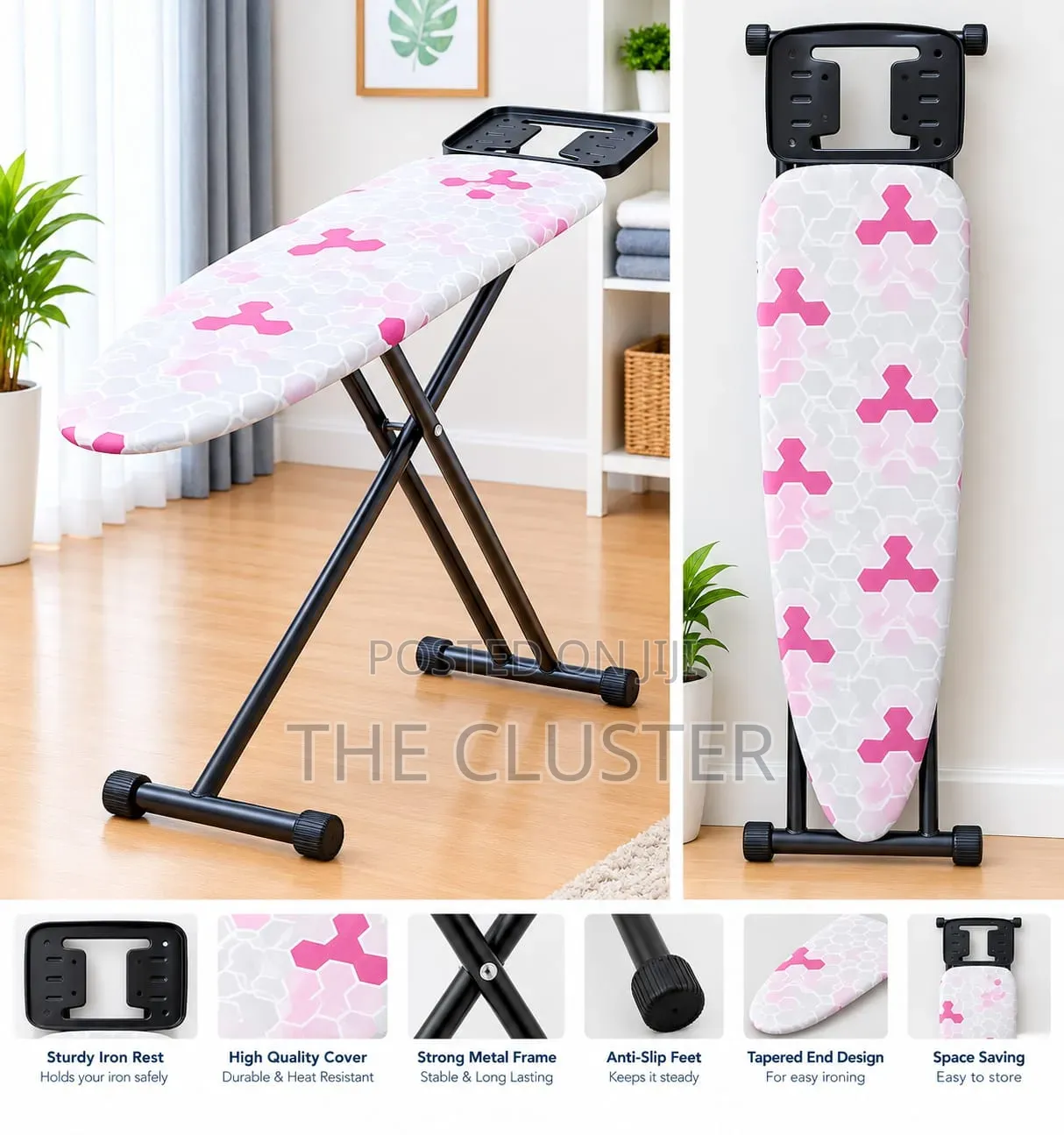 Width 33cm Metallic Ironing Board