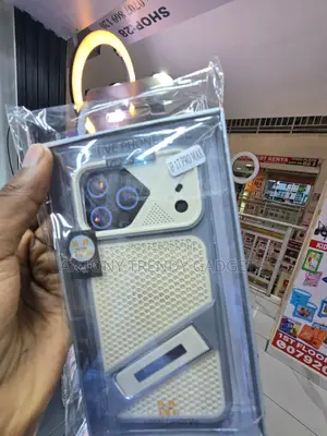 iPhone Rugged Silicone Case With Heat Dissipation and Kickstand