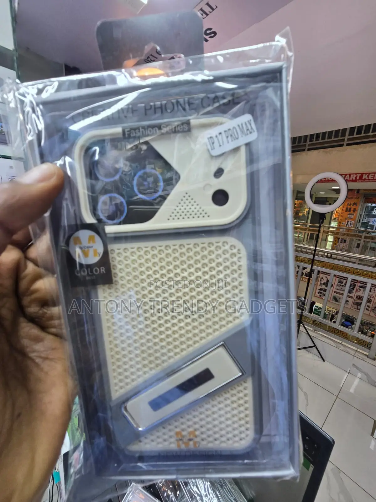 iPhone Rugged Silicone Case With Heat Dissipation and Kickstand