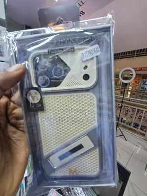 iPhone Rugged Silicone Case With Heat Dissipation and Kickstand
