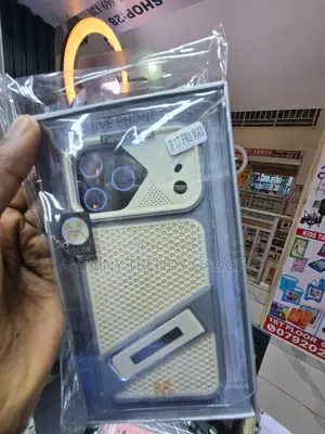 iPhone Rugged Silicone Case With Heat Dissipation and Kickstand