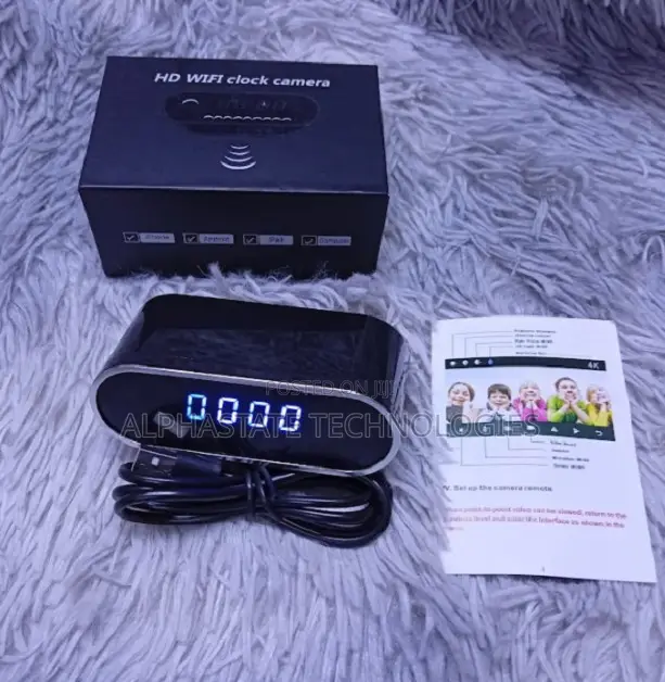 Hidden Home Monitoring Hd Wi-Fi Clock Camera
