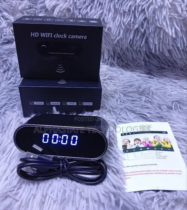 1080P HD Mini Wifi Camera Micro Table Clock