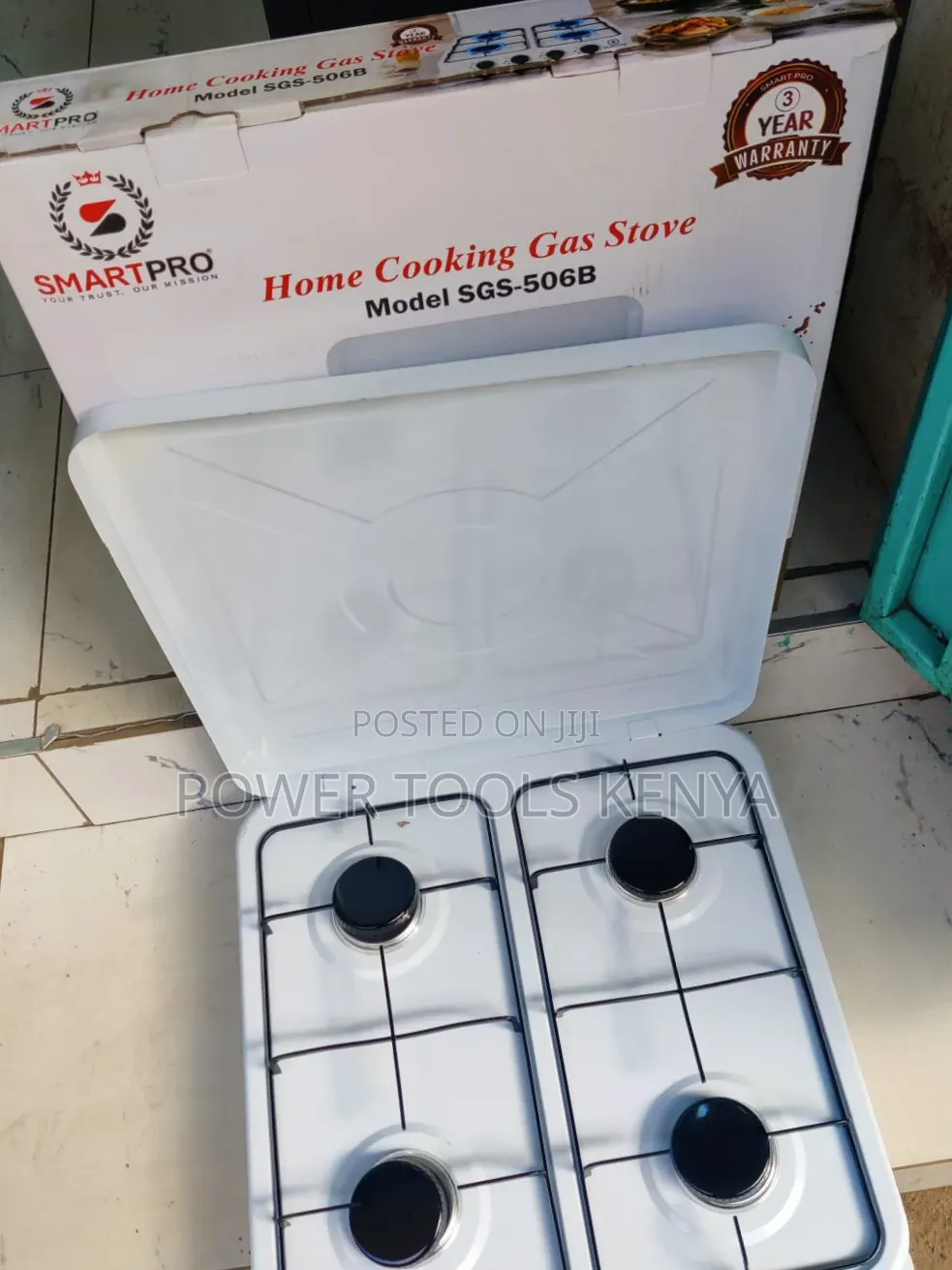 Smartpro 4 Burner Gas Cooker Table Top With Lid