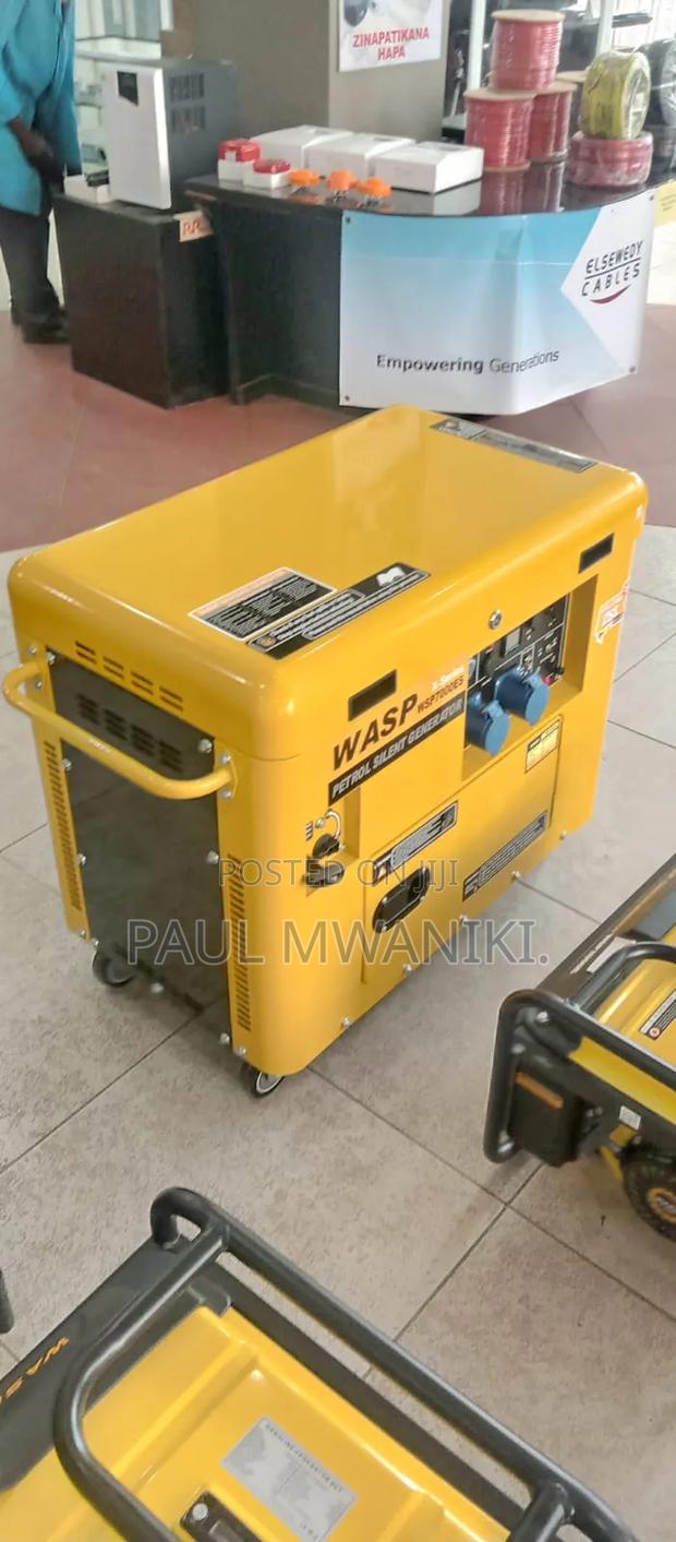 Name: WASP WSP7000ES 5.5KW Silent Petrol Generator – 230V