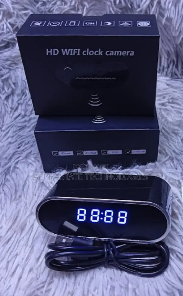 Spy Table Clock Nanny Cam Indoor Camera