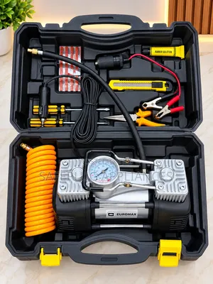 Dual-Cylinder Air Compressor Machine With Complete Accessories