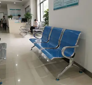 Office Bench : 3-Link Blue Bench
