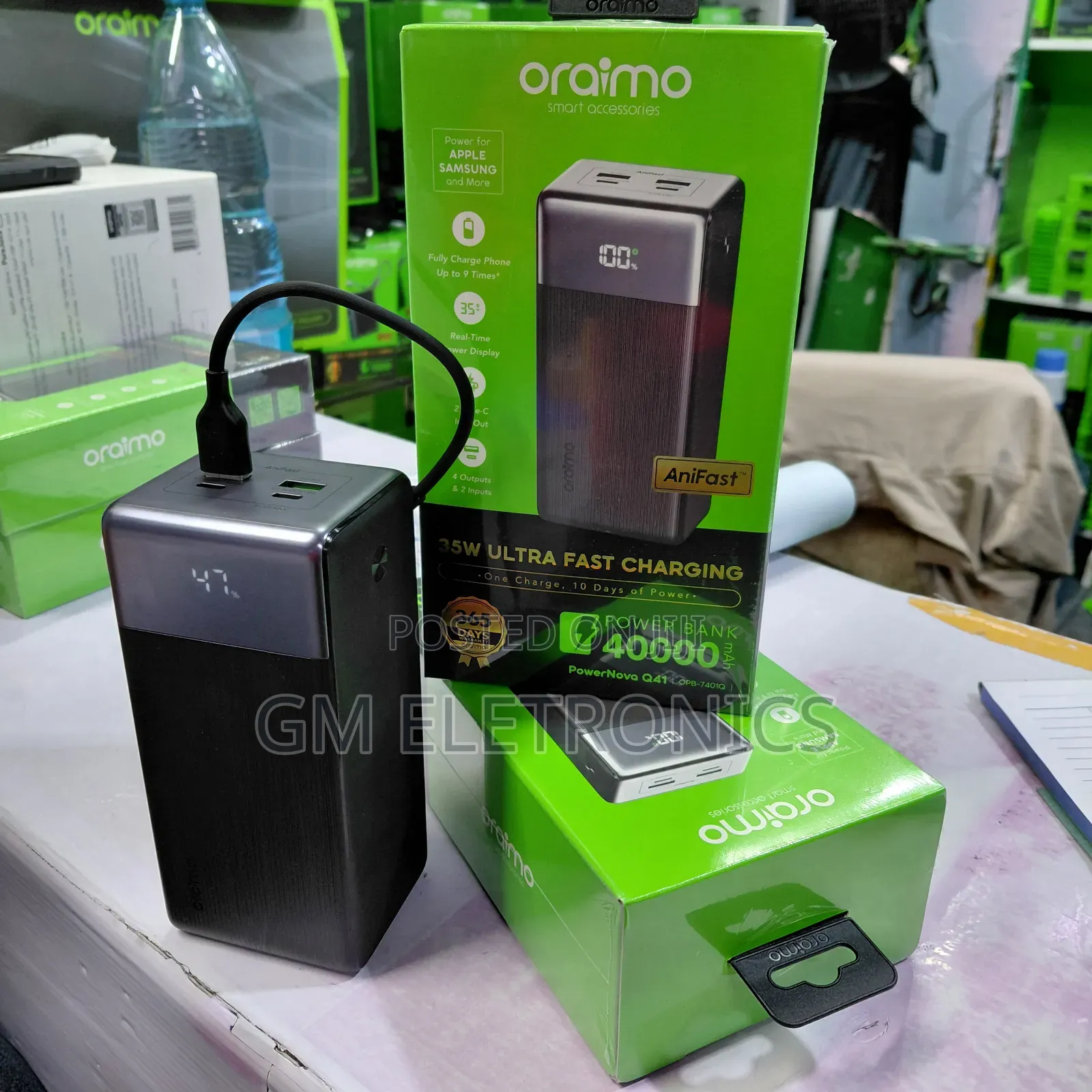 Oraimo 40000mah Portable Powerbank.