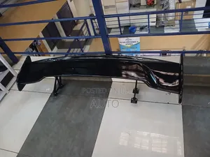 Universal Jet Spoiler for Cars – Black Sport Racing Rear Wing