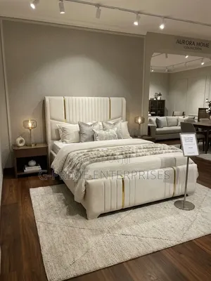 V Shaped Luxurious Gold Bed