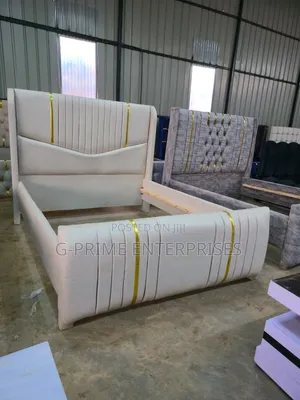 V Shaped Luxurious Gold Bed