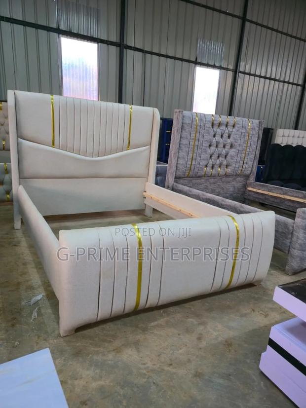 V Shaped Luxurious Gold Bed - thumbnail 2