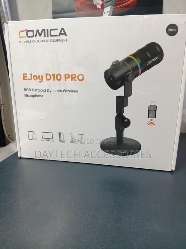 Comica EJoy D10 PRO RGB Cardioid Dynamic Wireless/Wired Microphone - main view
