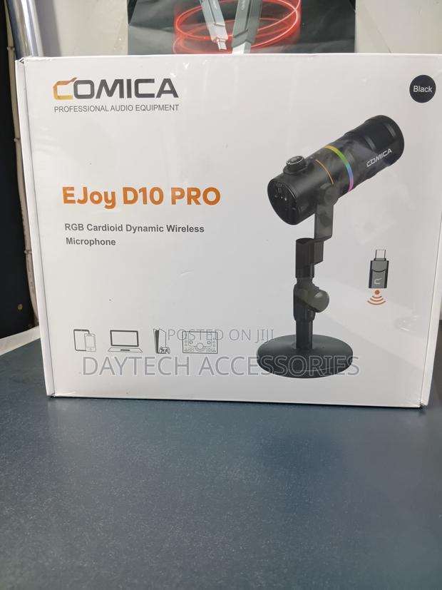 Comica EJoy D10 PRO RGB Cardioid Dynamic Wireless/Wired Microphone - thumbnail 3