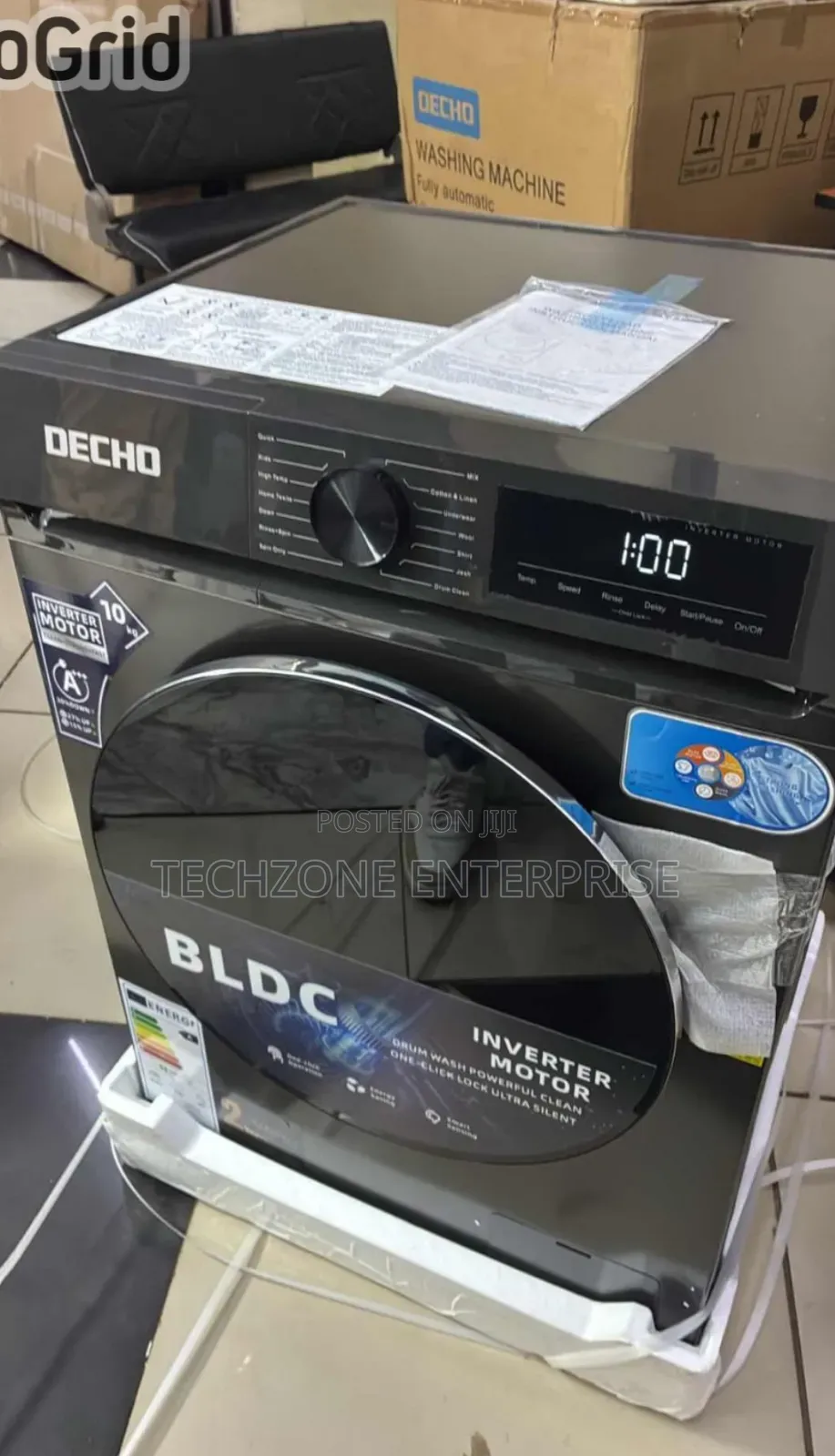 DECHO 10kg Wash and Spin Front Load Washing Machine 