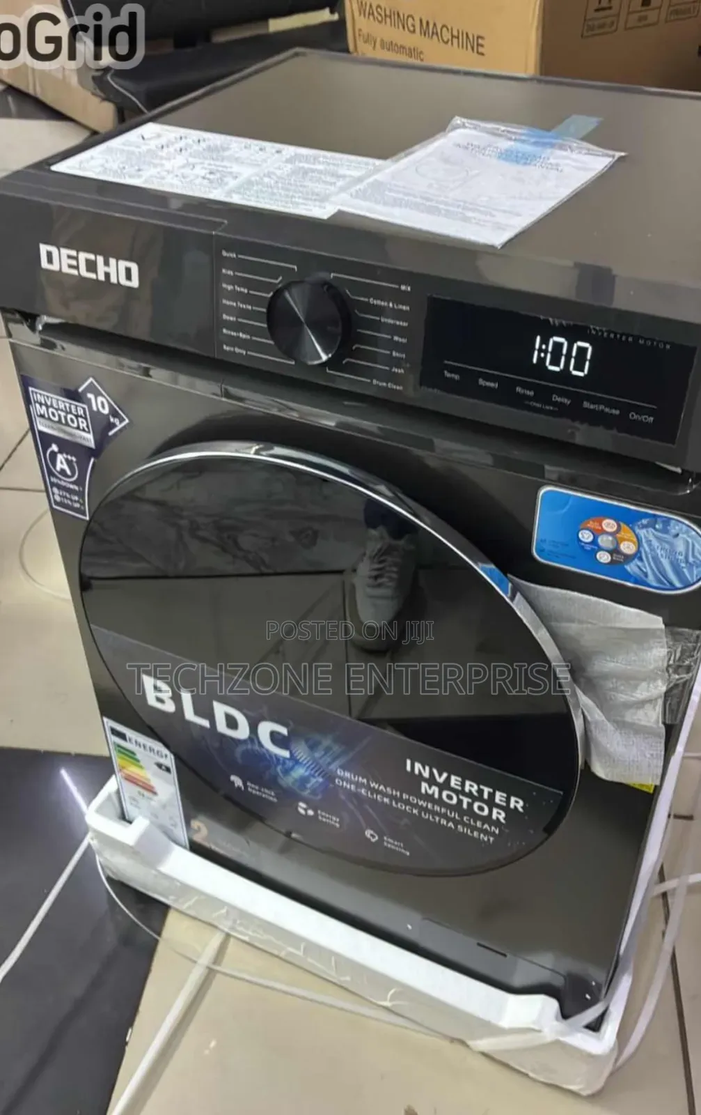 DECHO 10kg Wash and Spin Front Load Washing Machine 