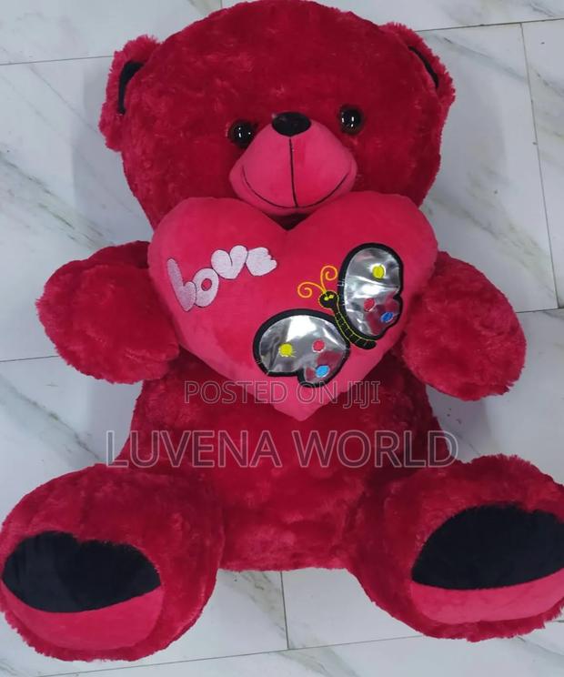 45cm Red Teddy - main view